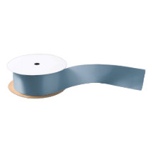 Stoffig Blauw Effen Kleur Satijnen Lint
