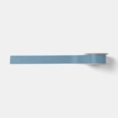 Stoffig Blauw Effen Kleur Satijnen Lint (Voorkant)