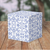 Stoffig Blauw en Wit  Patterned Bedankdoosjes