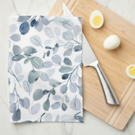 Stoffig Blauw Eucalyptus Kerst Keuken Handdoek