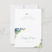 Stoffig Blauw Geel Botanische de Plaatskaart van d (Voorkant)