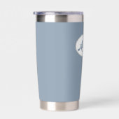 Stoffig blauw gestileerde bruiloftsbruidsjonker geïsoleerde drinkbeker (Rechts)