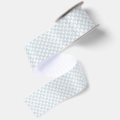 Stoffig blauw Grieks patroon Satijnen Lint (Achterkant)
