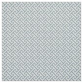 Stoffig blauw Grieks sleutelpatroon Stof (Swatch)