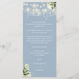 Stoffig Blauw groen bruiloft dank u plaats kaart