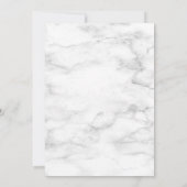 Stoffig Blauw groen Marmeren Virtuele Douche Kaart (Achterkant)