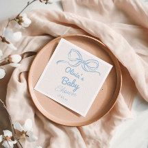 Stoffig Blauw Hand Geschreven Drawn Bow Baby Boy D