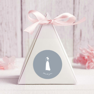 STOFFIG BLAUW Hand getrokken paar bruiloft STICKER