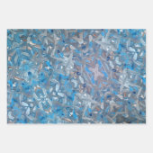 Stoffig blauw inpakpapier vel (Voorkant 2)