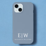 Stoffig Blauw Minimalistisch Modern Elegant Monogr iPhone 15 Case<br><div class="desc">Introductie van ons Dusty Blue Minimalist Modern Monogram Elegant Collectie: Verhoog uw stijl met ingetogen verfijning en tijdloze charme. Ons collectie heeft minimalistische design in een rustgevende stoffige blauwe tint, versterkt met elegante monogrammen op maat van uw persoonlijke smaak. Van verfijnde briefpapier tot veelzijdige accessoires, elk stuk in ons collectie...</div>