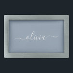 Stoffig Blauw Minimalistisch Modern Elegant Monogr Gesp<br><div class="desc">Introductie van ons Dusty Blue Minimalist Modern Monogram Elegant Collectie: Verhoog uw stijl met ingetogen verfijning en tijdloze charme. Ons collectie heeft minimalistische design in een rustgevende stoffige blauwe tint, versterkt met elegante monogrammen op maat van uw persoonlijke smaak. Van verfijnde briefpapier tot veelzijdige accessoires, elk stuk in ons collectie...</div>