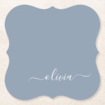 Stoffig Blauw Minimalistisch Modern Elegant Monogr Kartonnen Onderzetters<br><div class="desc">Introductie van ons Dusty Blue Minimalist Modern Monogram Elegant Collectie: Verhoog uw stijl met ingetogen verfijning en tijdloze charme. Ons collectie heeft minimalistische design in een rustgevende stoffige blauwe tint, versterkt met elegante monogrammen op maat van uw persoonlijke smaak. Van verfijnde briefpapier tot veelzijdige accessoires, elk stuk in ons collectie...</div>