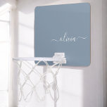 Stoffig Blauw Minimalistisch Modern Elegant Monogr Mini Basketbalbord<br><div class="desc">Introductie van ons Dusty Blue Minimalist Modern Monogram Elegant Collectie: Verhoog uw stijl met ingetogen verfijning en tijdloze charme. Ons collectie heeft minimalistische design in een rustgevende stoffige blauwe tint, versterkt met elegante monogrammen op maat van uw persoonlijke smaak. Van verfijnde briefpapier tot veelzijdige accessoires, elk stuk in ons collectie...</div>