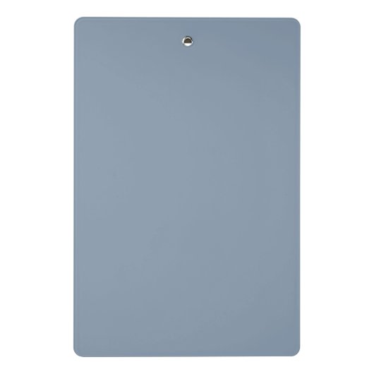 Stoffig Blauw Minimalistisch Modern Elegant Monogr Mini Klembord (Achterkant)