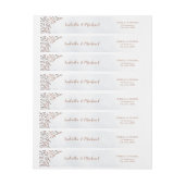 Stoffig blauw rustiek bloemenbruiloft (Vel)