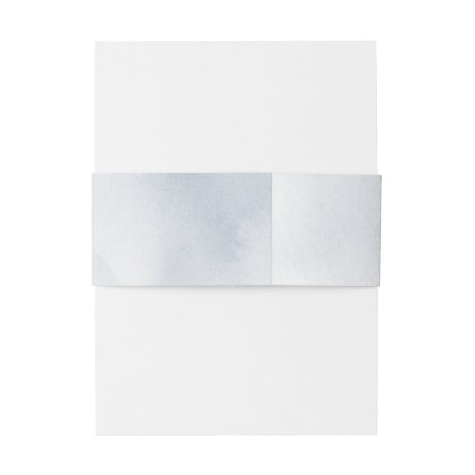 Stoffig blauw rustiek bloemenbruiloft uitnodigingen wikkel (Achterkant Voorbeeld)