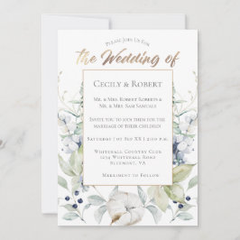 Stoffig Blauw Sage Groen Grijs Winter Bloemen Brui Kaart