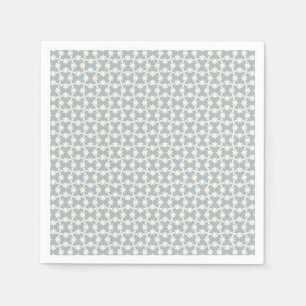 Stoffig Blauw Sterren Patroon Servet