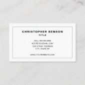 Stoffig Blauw Verwarming & Koeling HVAC Visitekaartje (Achterkant)