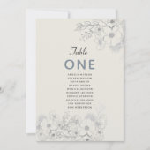 Stoffig Blauw Vintage Trouwstoel Grafiek (Voorkant)