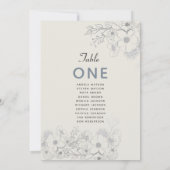 Stoffig Blauw Vintage Trouwstoel Grafiek (Achterkant)