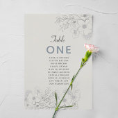 Stoffig Blauw Vintage Trouwstoel Grafiek