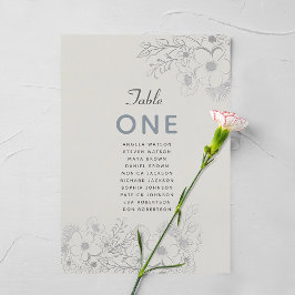 Stoffig Blauw Vintage Trouwstoel Grafiek