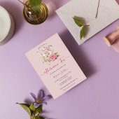 Stoffig blauw vrijgezellenfeest, afternoon tea uit kaart