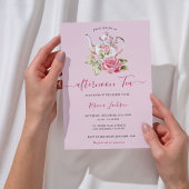 Stoffig blauw vrijgezellenfeest, afternoon tea uit kaart