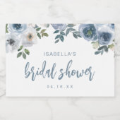 Stoffig blauw Vrijgezellenfeest begunstigt mousser Sparkling Wijnetiket (Enkel label)