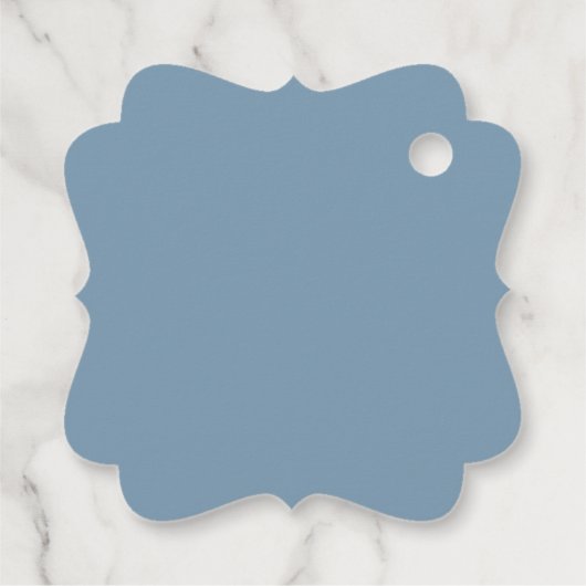 Stoffig blauw wit Baby shower gepersonaliseerd Bedankjes Labels (Achterkant)
