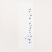 Stoffig Blauw & Wit Gepersonaliseerd Omkeerbaar Yogamat (Achterkant)