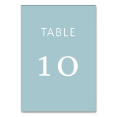 Stoffig blauw wit klassieke trouwkaart kaart (Voorkant)