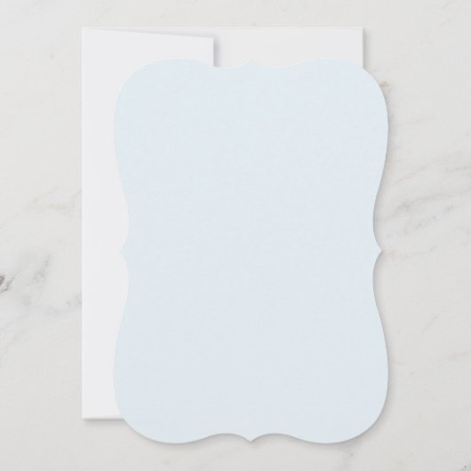 Stoffig Blauw Zilver Elegante bruiloft Uitnodiging (Achterkant)