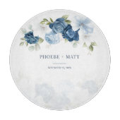 Stoffig blauwe bloeiende eucalyptus succulent snijplank (Voorkant)