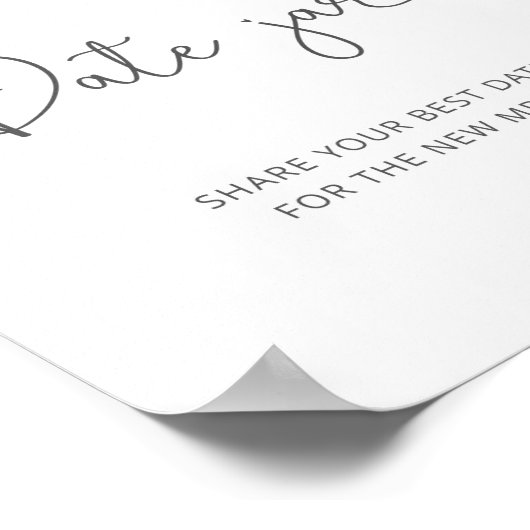 Stoffig blauwe bloemendate pot teken. Afspraakje i Poster (Hoek)