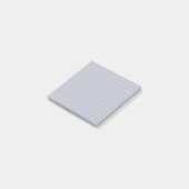 Stoffig blauwe geruite patroon zachte rasterontwer post-it® notes (Schuin)