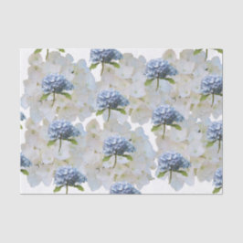 Stoffig blauwe hortensia tissuepapier