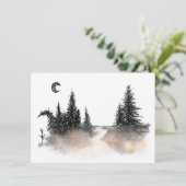 stoffig bos kaart (Staand voorkant)