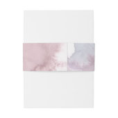 Stoffig Bourgondië Waterverf Uitnodigingen Wikkel (Achterkant Voorbeeld)