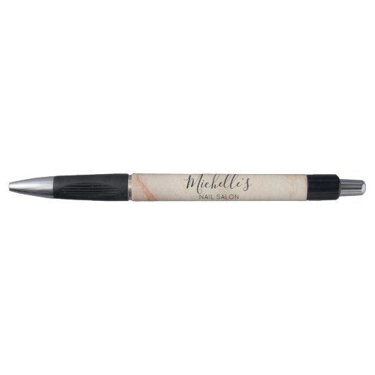 Stoffig bruin poeder chic pen (Voorkant)