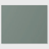 Stoffig grijs Sage Groen Effen Kleur Cadeaupapier (Vlak)