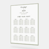 Stoffig Groen Casual Handschrift Zitting Grafiek Acryl Bord (Hoek)