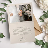 Stoffig Groen Vrolijk Getrouwd Foto Bruiloft Kerst Feestdagen Kaart