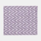 Stoffig lila chevronpatroon fleece deken (Voorkant (Horizontaal))