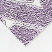 Stoffig lila chevronpatroon fleece deken (Hoek)