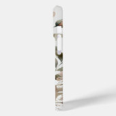 Stoffig Olijf & Roze Waterverf Modern Bloemmotief Case-Mate iPhone Case (Achterkant / Links)
