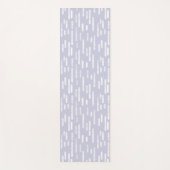Stoffig Paarse en witte Inky Roundlines Pattern Yogamat (Voorkant)