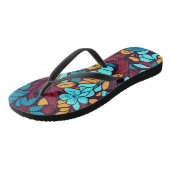 Stoffig patroon teenslippers (Schuin)