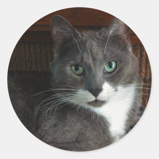 Stoffig Ronde Sticker (Voorkant)